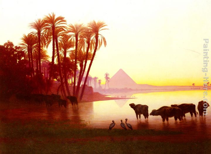 Along The Nile painting - Charles Theodore Frere Along The Nile art painting